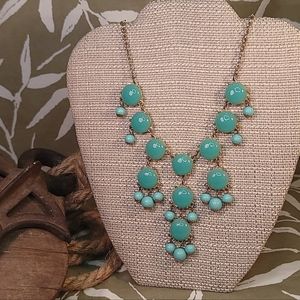 Teal stone necklace